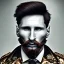 Placeholder: Lionel Messi face, steampunk,