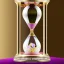 Placeholder: crystal ornate hourglass with a transparent body, pastel colours, transparent, rococo, Artstation, intricate detailed 8 k, ornate and jewels,