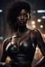 Placeholder: Masterpiece, beautiful girl, black, black skin, uptown, cleavage, very detailed, dramatic lighting, digital art trends on Artstation 8k HD detailed realistic, detailed, skin texture, super detailed, realistic skin texture, electric Pivot, best quality, super high resolution, (fidelity: 1.4), high resolution, detailed, raw photo, sharp, Lee Jeffreys Nikon d850 film stock photo 4 Kodak portra 400 camera f1.6 lens rich Colors ultra realistic realistic textures dramatic lighting unrealengine trends