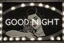 Placeholder: sign "GOOD NIGHT", photo, portrait of an art deco woman with a cat