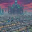 Placeholder: Cyberpunk futuristic Megacity ,Neogothic architecture,inslandsMetropolis, uphill Road,detailed facades,detailed painting, 8K resolution,German noir,matte painting,felix kelly,biopunk,trieste