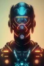 Placeholder: cyberpunk, head, men, portrai, tron