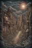 Placeholder: Trompe l'oeil street art on wall, mural poster Art Deco, lens wall painting graffiti wall swirling 2d poster optical illusion double exposure, caricatured, hyperbolized art on a cracked wall, best quality, Dan Mumford, Andy Kehoe, Luis Royo. cute, adorable, fairytale, storybook detailed illustration, cinematic, ultra highly detailed, tiny details, beautiful details, mystical, luminism, complex background