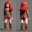 Placeholder: Full body Red hair halfling girl