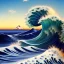 Placeholder: Ultra detailed fullbody Portrait in oil on canvas of The Great Wave off Kanagawa,extremely detailed digital painting, extremely detailed face,crystal clear eyes, mystical colors ,perfectly centered image, perfect composition, rim light, beautiful lighting,masterpiece,8k, stunning scene, raytracing, anatomically correct, in the style of robert e howard and Wizyakuza and Ohrai Noriyoshi and Simon Bisley and uncannyknack