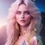 Placeholder: white woman glitter smiling long blond hair blue eyes in a galactic ambiance, delicate colors in the foreground, full of details, smooth, light effect，vaporwave colorful, smooth, extremely sharp detail, finely tuned detail, ultra high definition, 8 k, ultra sharp focus