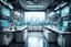 Placeholder: laboratory in an urban futuristic room