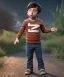 Placeholder: Howard wolowitz toddler, full body, dramatic lighting, angry, hyper realistic,