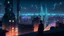 Placeholder: Cyberpunk City skyline