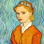 Placeholder: Princesa rubia por Van Gogh