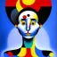 Placeholder: portrait of a woman joan miro style