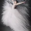 Placeholder: dress made out of feathers sequins and tulle and organza, swirlng, ethereal, heavenly, stunning colors, chiaroscuro, fashion photography, vogue, dramatic, beautiful lighting, delicate composition, aesthetic, ballerina, ballgown