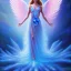 Placeholder: Angel crystalline, blue,pink , cosmic, opalescent, gemstones, crystals, other worldly,water,bright, ice background, snow lake blue