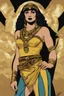 Placeholder: The super-heroine Cleopatra Rambo wearing crushed velvet,by artist "Ingrid Umber",by artist "Sienna Lamberts"