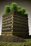 Placeholder: building growing from dirt