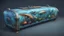 Placeholder: subnautica below zero, casket with a creatures drawn on it, from subnautica, realistic