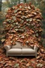 Placeholder: a couch made out of a leaf pile