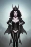 Placeholder: Joan Collins as evil queen in black leather, leather, busty, cleavage, angry, stern look. character design by cory loftis, fenghua zhong, ryohei hase, ismail inceoglu and ruan jia. unreal engine 5, artistic lighting, highly detailed, photorealistic, fantasy