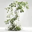 Placeholder: 3D rendering of Expressively detailed and intricate of a hyperrealistic “vines”: side view, scientific, single object, glossy white,