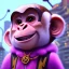 Placeholder: pixar style anamorphic cute monkey baby, smiling, gangsta gold neckless, full body, magenta puffer jacket, manila city backdrop, dramatic lighting, hyper-realistic, unreal engine 5, 16k. full detailed