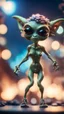 Placeholder: twisted rock star alien gremlin virgin pimp actress flexing in heaven,bokeh like f/0.8, tilt-shift lens 8k, high detail, smooth render, down-light, unreal engine, prize winning