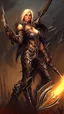 Placeholder: Female Paladin, Dark Fantasy, Like the Diablo Game series