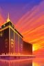 Placeholder: An image of the Holy Kaaba at sunset in 8K resolution thin lines draw
