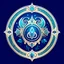 Placeholder: logo, magical theme, blue color scheme, Persian elements