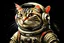 Placeholder: Astronaut cat cartoon Rembrandt lighting