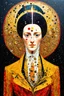 Placeholder: A thread of light re-igniting life; a neo-surrealistic, expressionistic, steampunk version of Gustav Klimt
