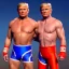 Placeholder: Realistic image of Donald trump wrestler, Mexican wrestling style, Mexican wrestling eyes mask, red and blue breeches, glow confederate flag dress, suspenders, retro style, 80s, vibrant color, highly detailed, sky background, concept art, unreal engine 5, god rays, ray tracing, RTX, lumen lighting, ultra detail, volumetric lighting, 3d, finely drawn, high definition, high resolution.