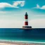 Placeholder: fullbody Drawing of 'beutiful beach, clouds, lighthouse,sunny day',intricate detail,andrea bonelli,Kilian Eng,Ohrai,evan lee,Aleksandr Sidelnikov,KyuYong Eom,three quarters frontal aerial view,toned colors,16k