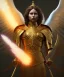 Placeholder: San Michael Archangel, divine justice, head and shoulders portrait, 8k resolution concept art portrait by Greg Rutkowski, Unreal Engine 5 volumetric lighting