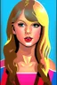 Placeholder: make a portrait of a 1970's Taylor Swift