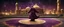 Placeholder: Hyper Realistic Sufi Whirling on stone floor with maroon, purple & Golden Islamic Sufi Rustic Grungy Background outside black-&-golden marble Islamic monument at dark night, heavy-fig with stars on sky showing dramatic & cinematic ambiance.