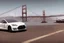 Placeholder: A Tesla 'Model Y' is parked, on the 'Golden Gate' bridge. (CINEMATIC, WIDE ANGLE LENS, PHOTO REAL)
