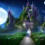 Placeholder: Realistic futuristic fantasy neverland kissing moonlight 8K resolution flowers romance snow castle