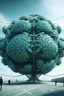 Placeholder: impossible geometry giant organic virus building