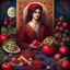 Placeholder: yalda night ,add hafez book, and winter fruits