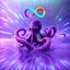 Placeholder: infinity symbol ∞ with vibrant powerful octopus jumping out of the water, striking, neon, chiaroscuro, dramatic, captivating, powerful, fantasy, beautiful, octane render, 16k post-production, artstation: award-winning: atmospheric: commanding: fantastical: clarity: ultra quality: striking: brilliance: stunning colors: amazing depth; lens: f/11, 35mm