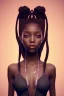 Placeholder: girl, cute, beautiful, black skin, dreadlocks