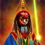 Placeholder: photo, Ethiopian Orthodox child wizard, lasers