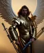 Placeholder: San Michael Archangel, head and shoulders portrait, 8k resolution concept art portrait by Greg Rutkowski, Unreal Engine 5 volumetric lighting