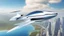 Placeholder: The image depicts a futuristic, high-tech electric aircraft gracefully soaring through the sky. The aircraft boasts a sleek and sustainable design, with advanced electric batteries powered by modern technology prominently visible. The background features a clear, blue sky, symbolizing the bright future of travel and space exploration.