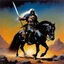 Placeholder: Molly Hatchet as Frank frazetta's Death Dealer