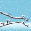 Placeholder: Branch ate in the snow illustration