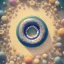 Placeholder: 100mm photo of isometric floating donut in the sky, surreal donut with sprinkles, intricate, high detail, behance, microworlds smooth, macro sharp focus, centered