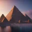 Placeholder: Giza Piramitleri fantasy art, island waterfall palms twigs spring sunset rainbow bridge birds, lighting, cinematic, extremly, mist, unreal engine 5, cinematic lighting, beautiful, photorealistic, abstract