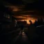 Placeholder: leaving home photo quality dark sunset mood