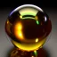 Placeholder: ball Ornament, Iridescent, Citrine, ultra detailed